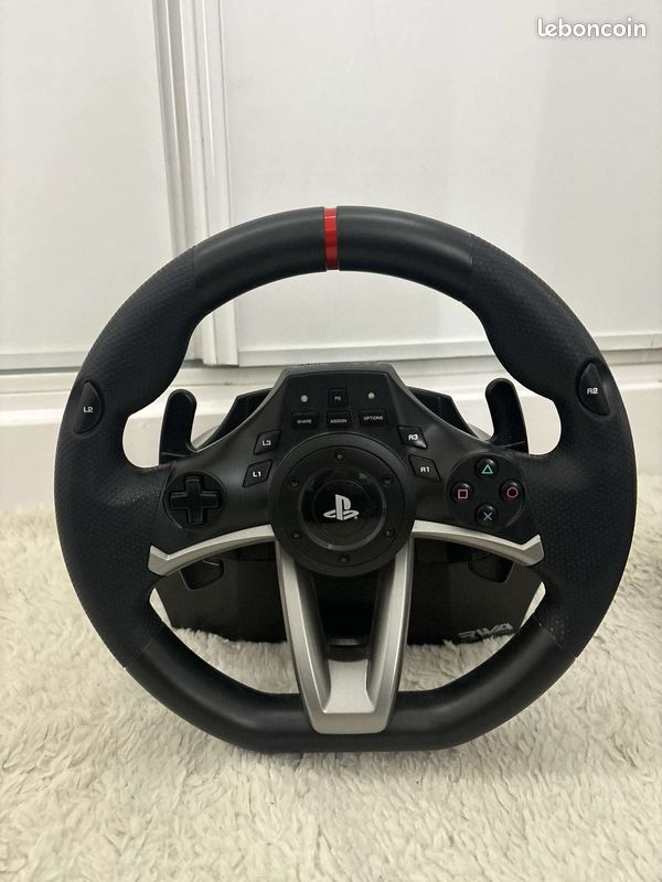 Volant + pédalé volant playstation usb PS4/PS5 (image 1)