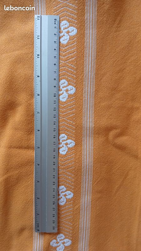 Linge nappe tissu basque orange (image 3)