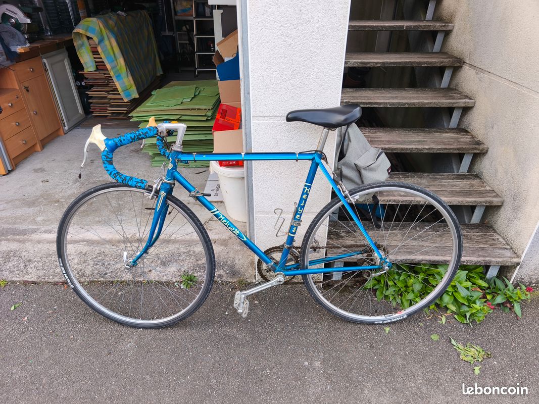 Talon Jersey Laine Rayé Bleu Gazelle Années 70 - Demi Vélo Cyclisme Fermeture éclair