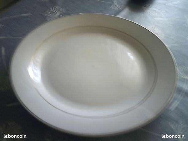 6 grande assiettes blanches plates (image 1)