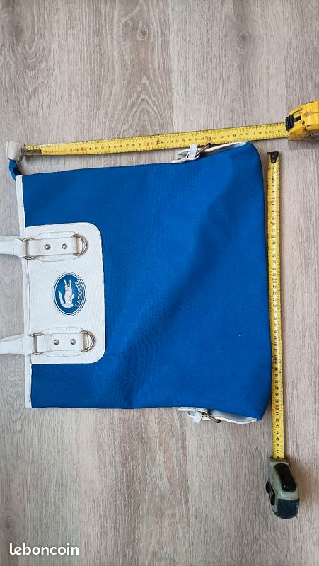 Sac Lacoste femme bleu vintage (image 8)