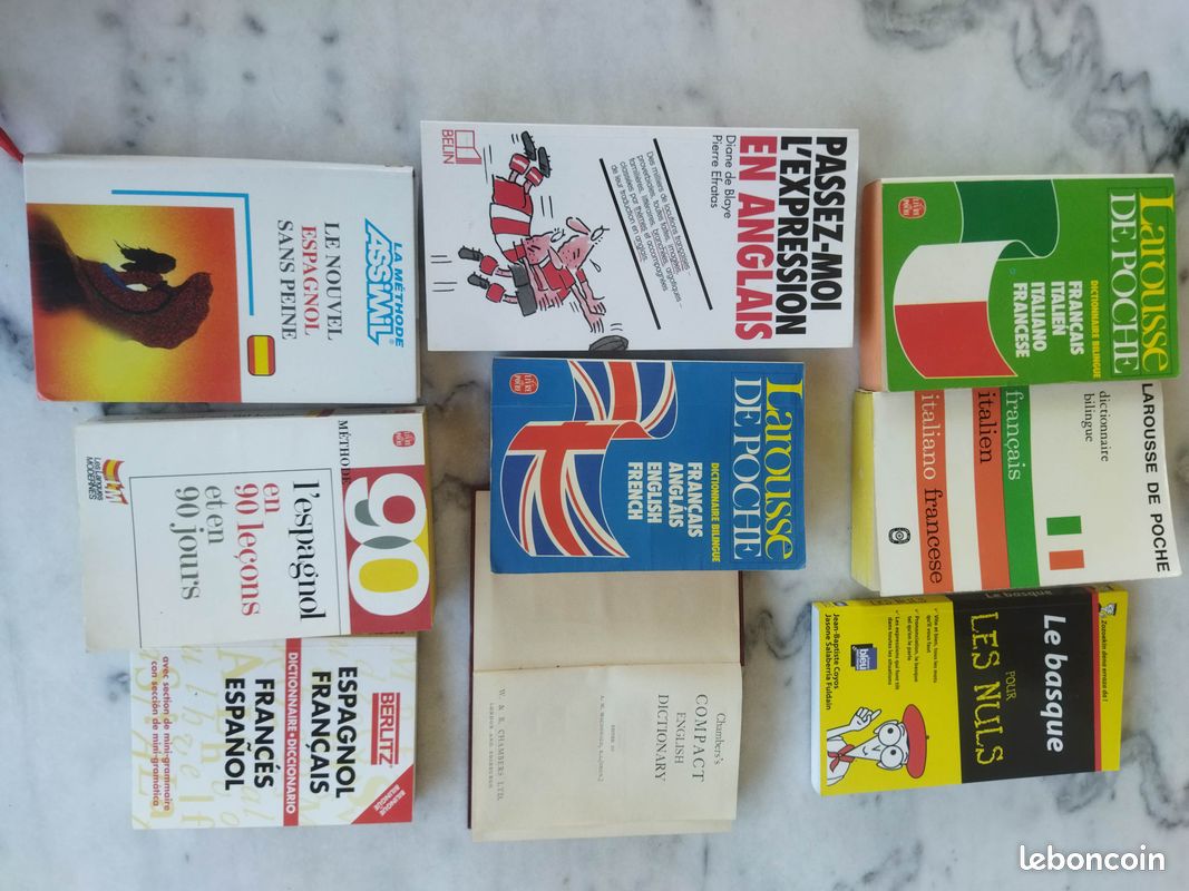 Dictionnaires & methodes Anglais, espagnol, italien & basque (image 1)