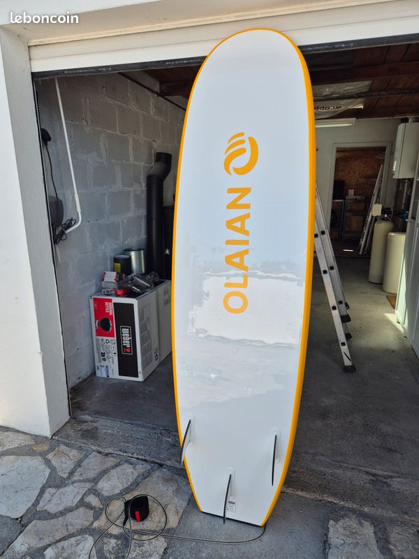 Roam Planche de Surf leash comp 6.0 183cm 6mm Orange