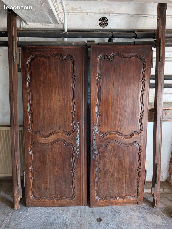 2 portes d'armoire ancienne (image 2)