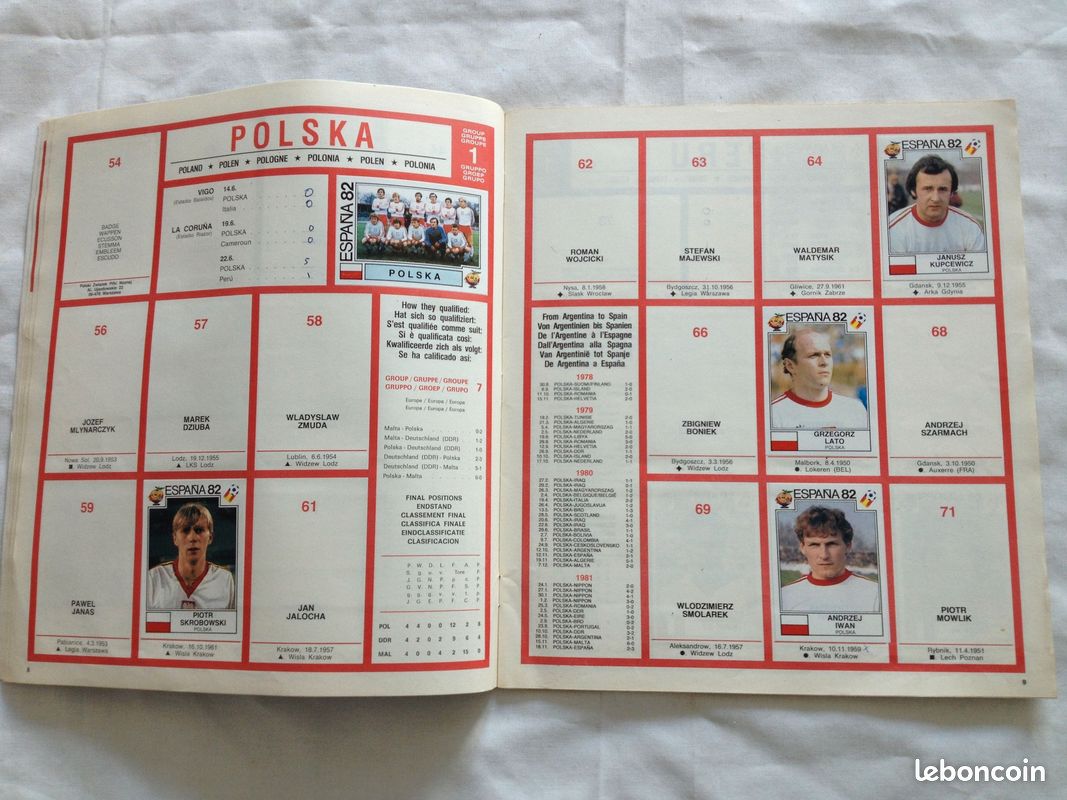 Album Panini Football 1982 - Incomplet, Collection équipes - Occasion