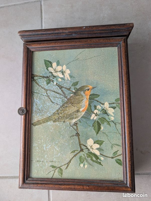 SUMTree Boîte à Clés Vintage Fonte Oiseau - Cache Clé Jardin Décorative Multifonction