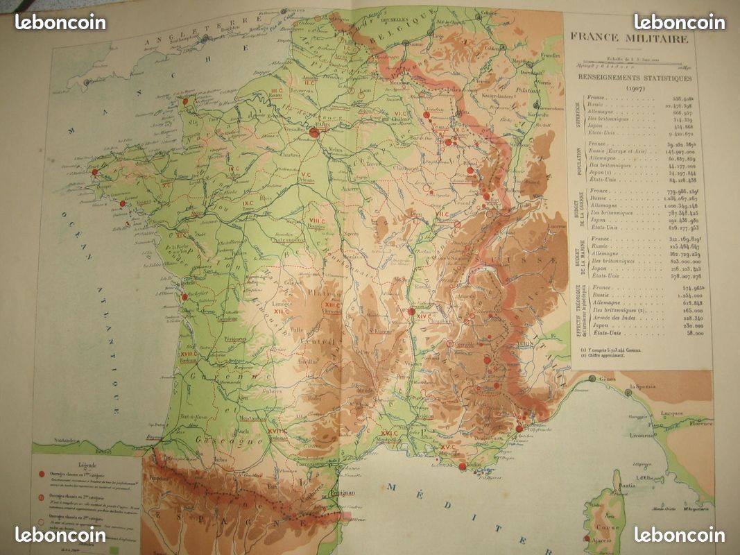 Carte Géographique Institut Géographique Militaire - Mollieres - Édition 1932