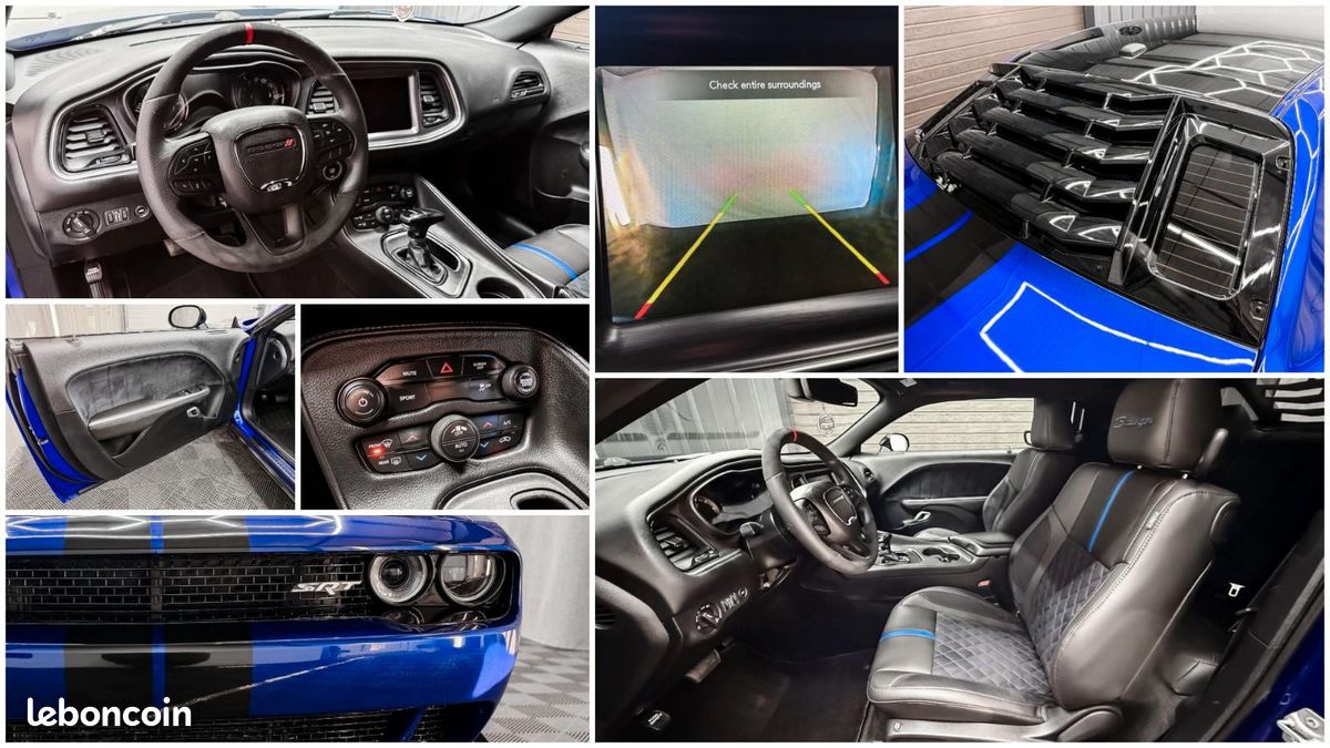 Dodge CHALLENGER Widebody Look V6 3.6 306 ch – CarPlay – Caméra – Cuir (image 19)