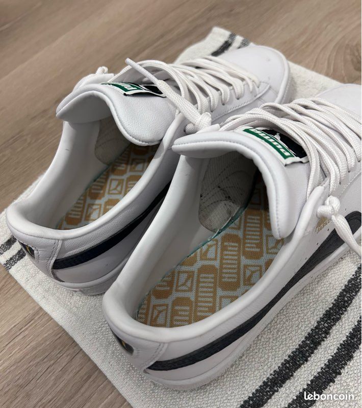 Puma Shoes Puma Basket Classic Blanc Et Argent Puma Basket Classic LFS