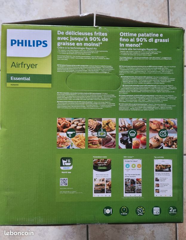 Airfryer Philips noir 4.1l comme neuf (image 2)