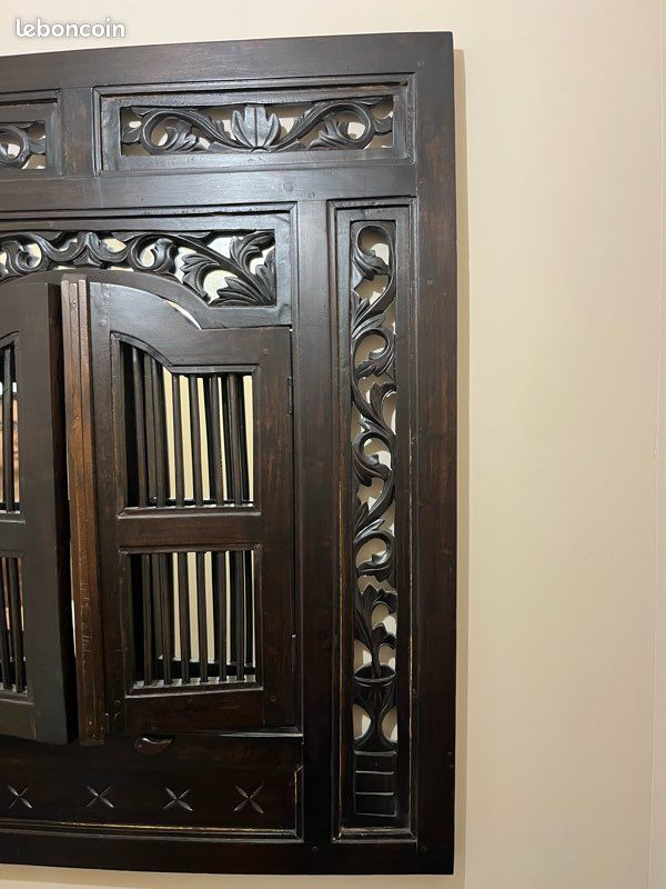 Miroir fenêtre - Bois couleur wengé (image 6)