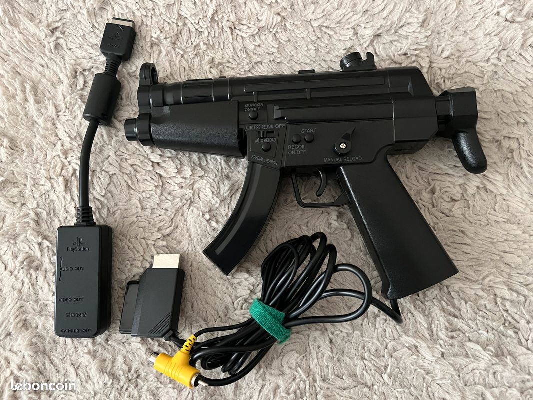 Eraser Gun PS1 & Saturn Dual-Use Controller ( en boite ) + Adaptateur AV PS1 (image 5)