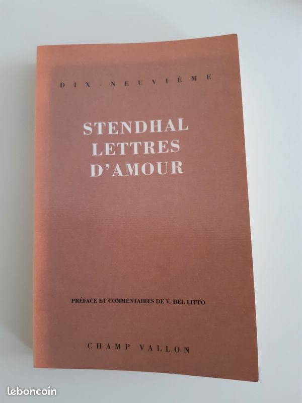 STENDHAL Lettres d'Amour (image 1)