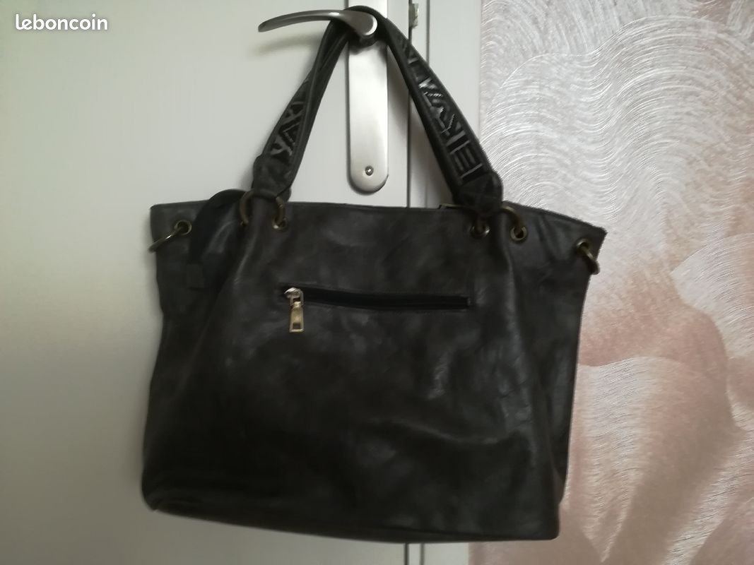 Sac à main gris neuf (image 2)