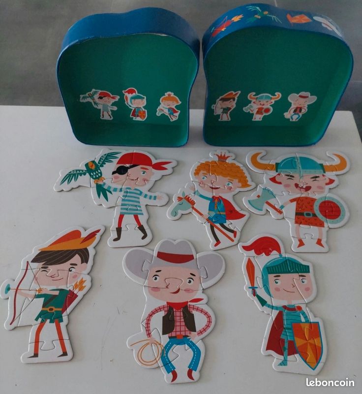 Boite de 6 puzzles (enfant 3 ans +) (image 1)