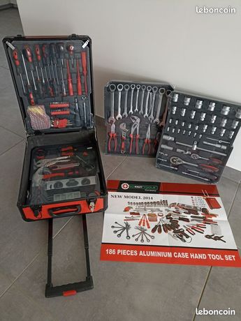 Mallette à Outils Lex 186 Pièces : Kit Pro Pour Bricolage Et Mécanique