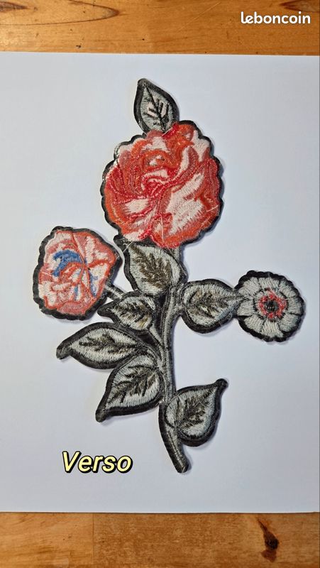 Ecusson Patch Thermocollant - Fleurs Baby 3,5 cm / 2,5 cm - Loisirs créatifs