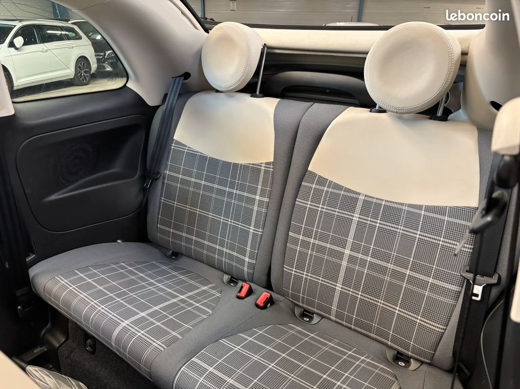 FIAT 500 1.2 69ch 69 LOUNGE - 2019 - 38 000 km - CarPlay - Cabriolet (image 16)