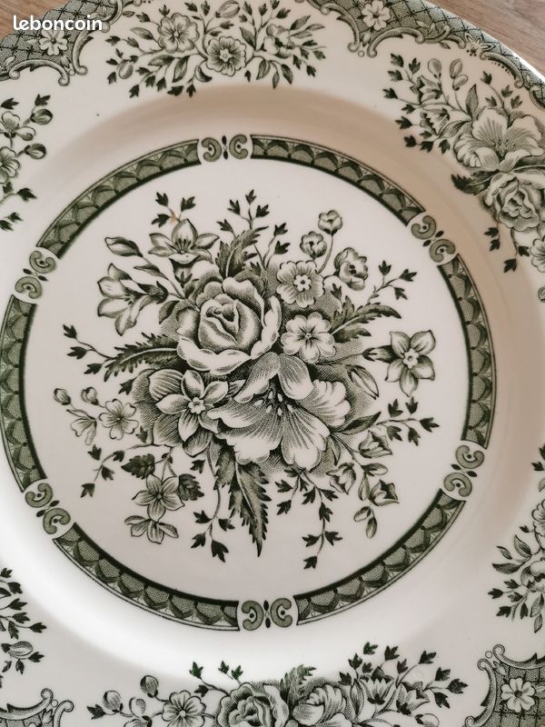 Assiette englaise verte (image 2)