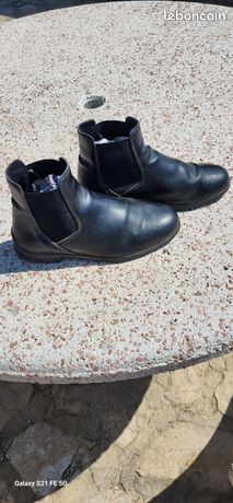 Bottines D'équitation Happy Kids Cuir Noir - Taille 36 - Enfant/Adulte