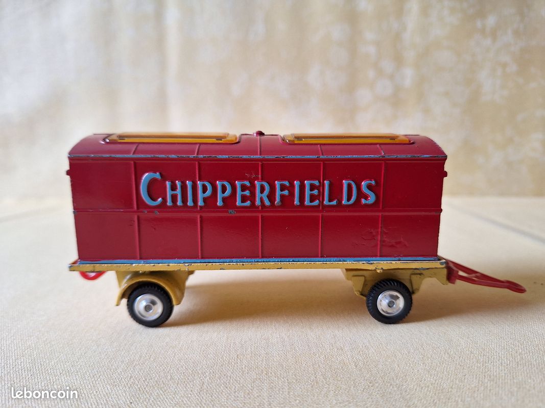 Corgi Miniature 1/43 – Remorque Transport Animaux Cirque Chipperfields – Bon État