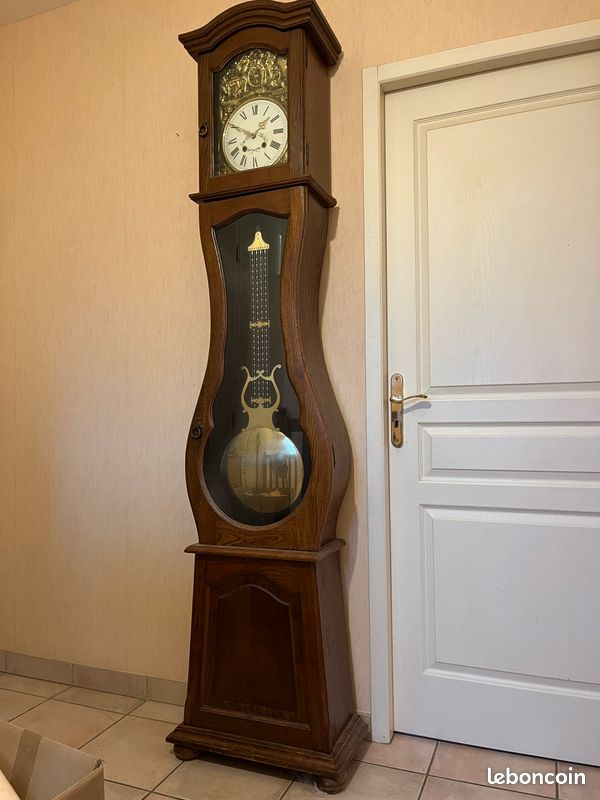 Horloge comtoise en bois – Très bon état (image 1)