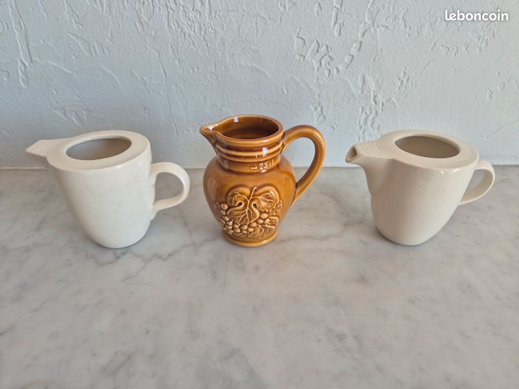 Lot 3 pots, pichets en céramique - comme neufs (image 2)
