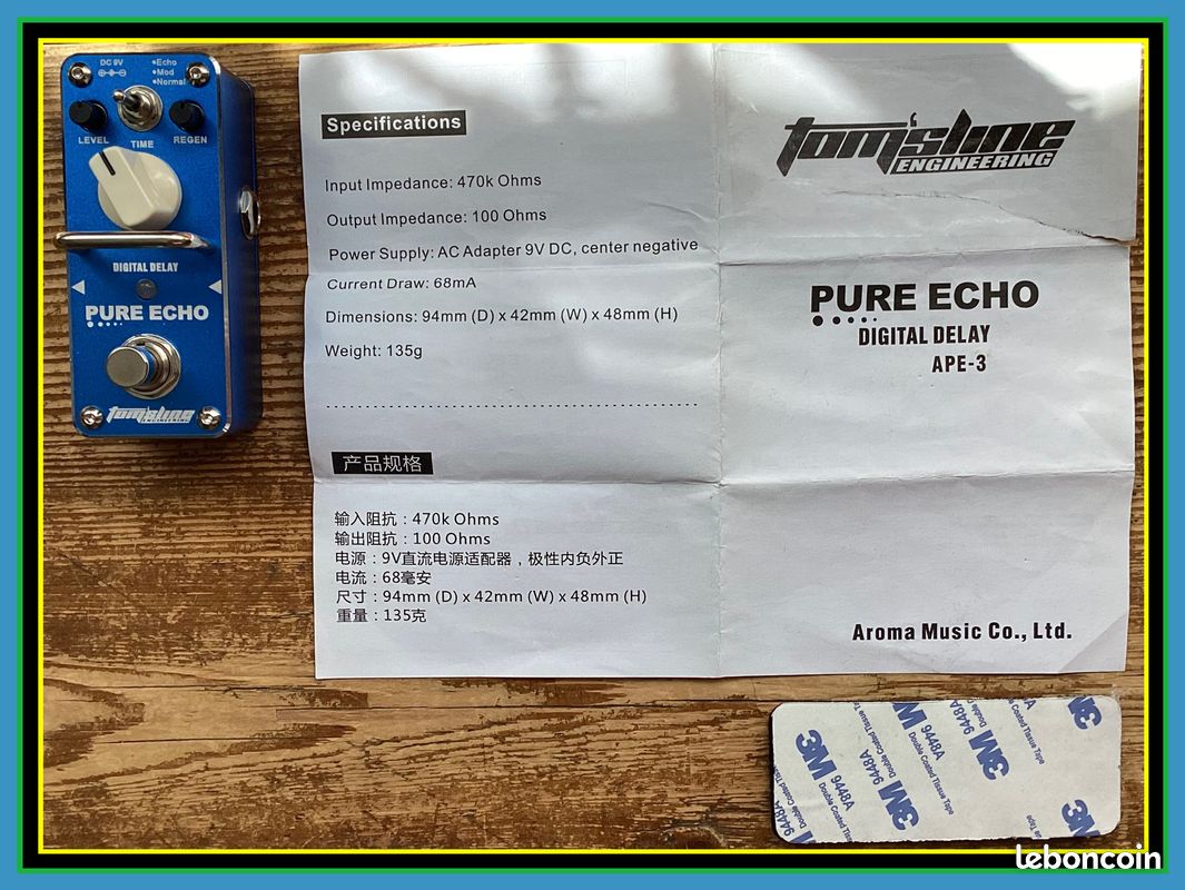 đž pedale tomslide đšđł « pure echo » quasi neuve dans son emballage dâorigine (image 1)