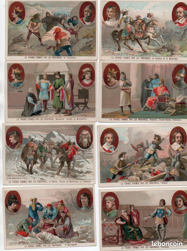 Chromos " la France formée par les provinces " (image 2)