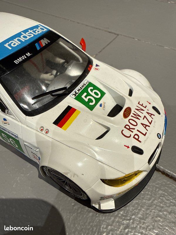 Slot car Scaleauto BMW M3 GTR GT2, N° 56, Le Mans 2011. Échelle 1/24 (image 9)