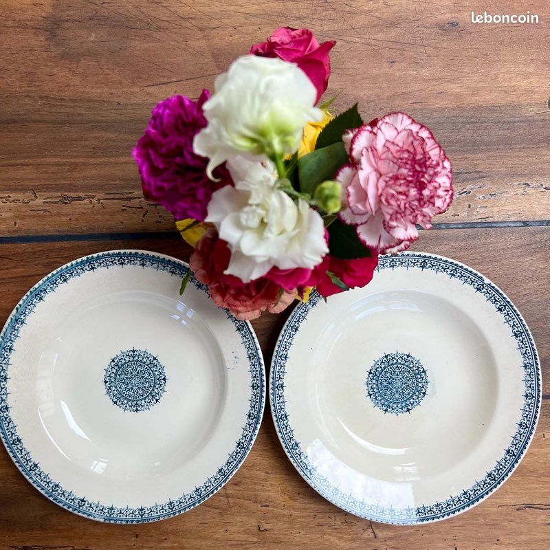 Duo de charme assiettes creuses terre de fer - Mousseline (image 8)