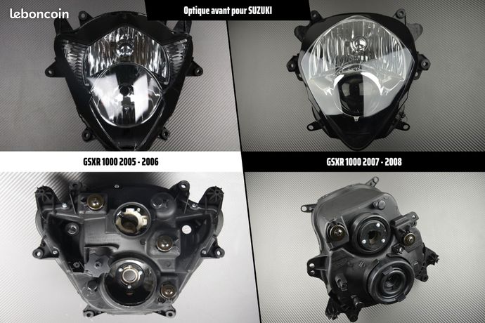 Optique De Phare Avant Pour Suzuki GSX-R 750 (2006-2007) - Occasion, Fonctionnelle
