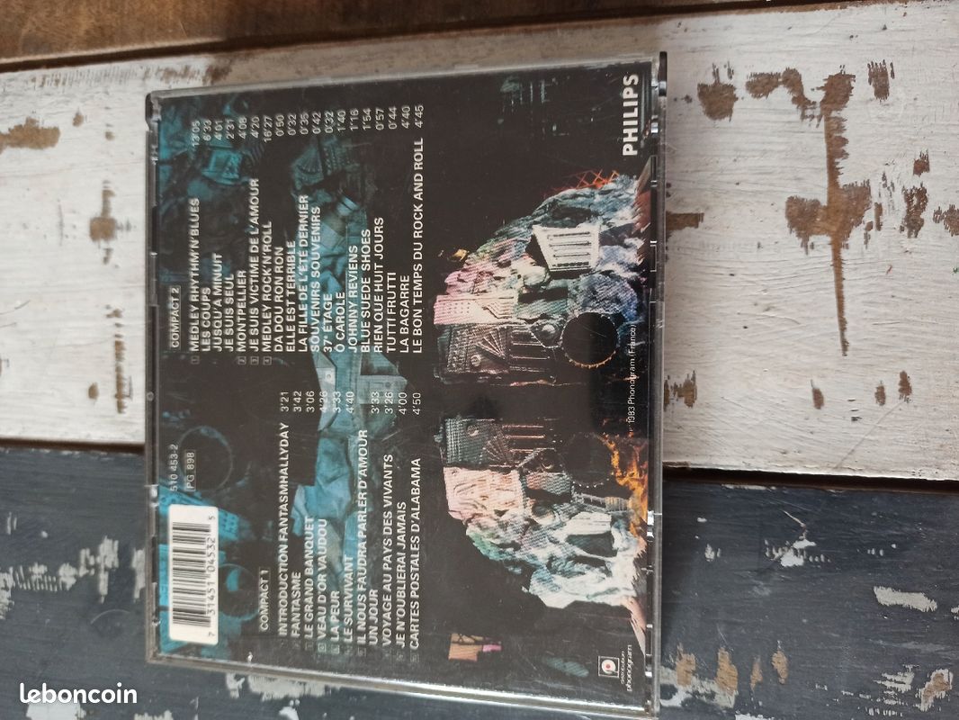 CD Johnny Hallyday Palais des sports 1982 (image 3)
