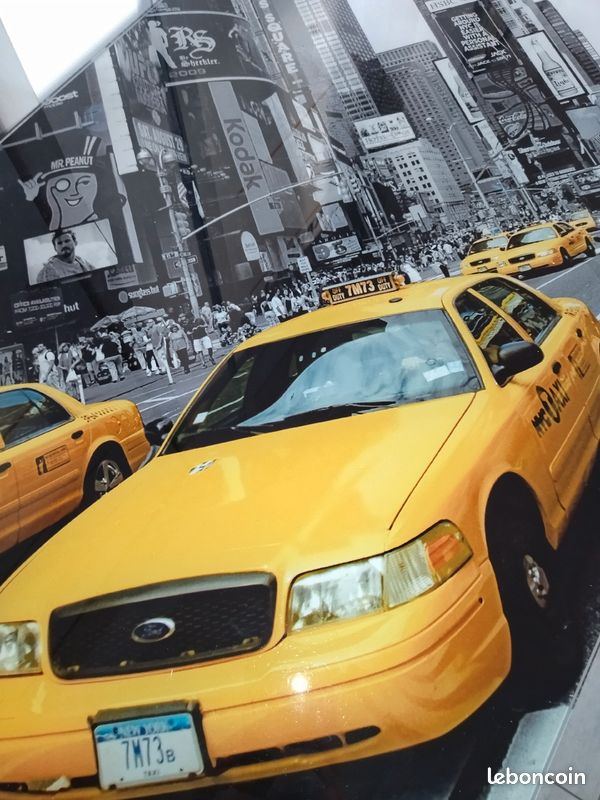 ✅ Bureau verre trempé Taxi jaune new-yorkais nickel 👌 (image 7)