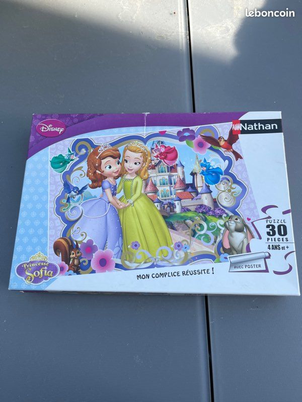 Puzzle jouet enfant princesse Sofia 30 pièces ( contrôlé) plus poster (image 1)