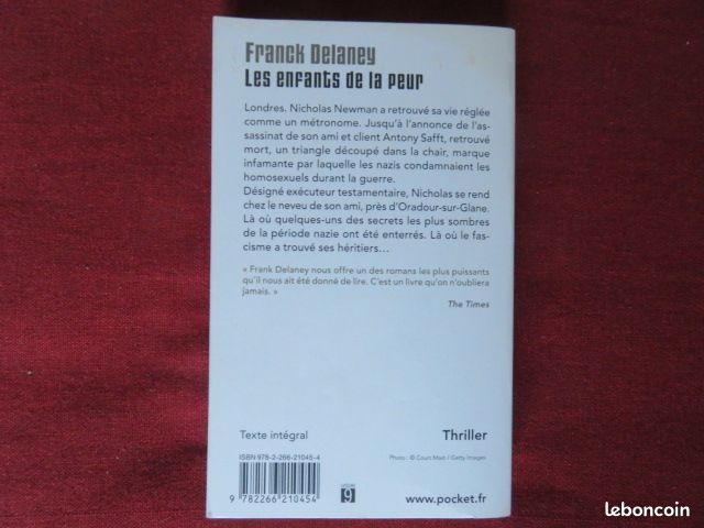 Frank DELANEY – Les Enfants De La Peur (Pocket – Neuf) (image 2)