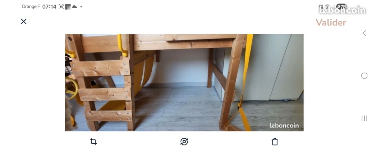 Lit mezzanine camion chantier toboggan hauteur (image 9)