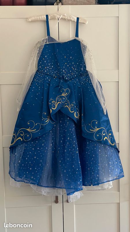 Robe Fée Clochette Bleue originale Disney édition 25 ans Disneyland Paris (image 1)