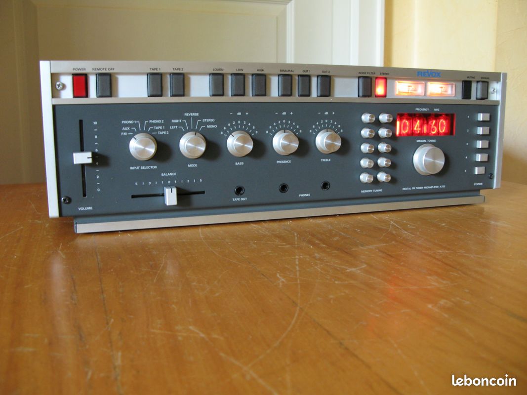 Revox A720 amplificateur + préamplificateur REVOX A722 avec tubes Nixies / LIVRASON OFFERTE (image 6)