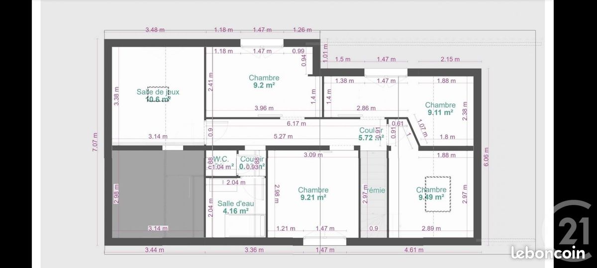 Maison a louer saint-medard-en-jalles - 7 pièce(s) - 109 m2 - Surfyn