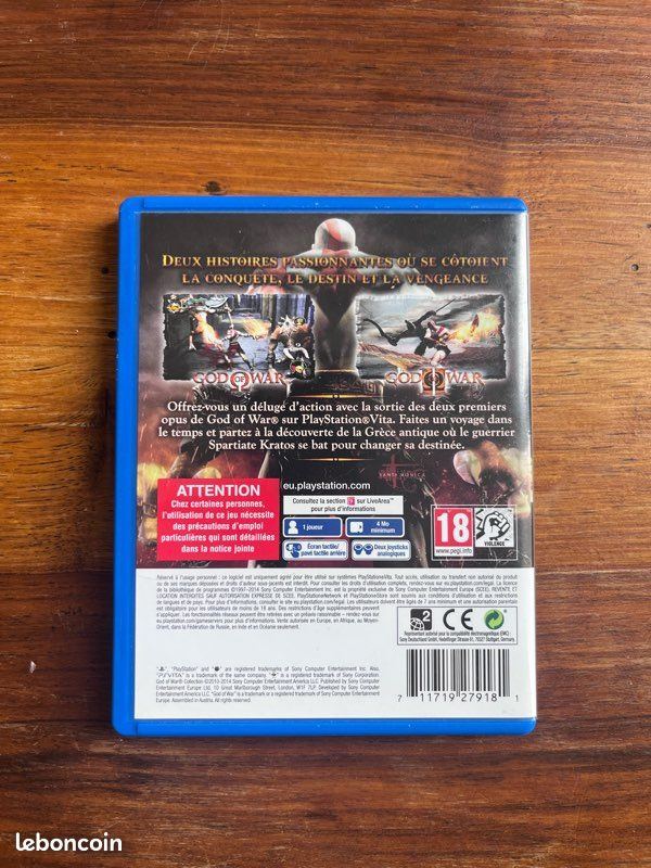 SONY PS VITA God of War Collection EUR 19,75 - FR