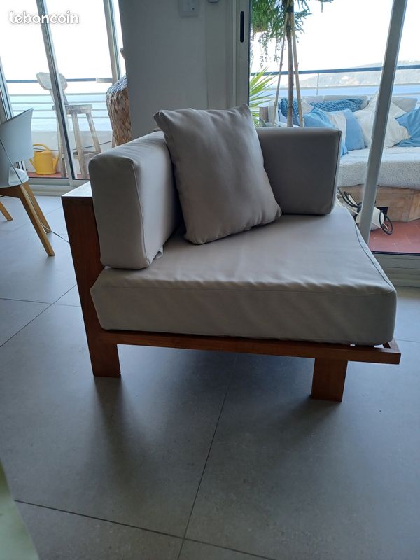 Fauteuil bois massif (image 2)