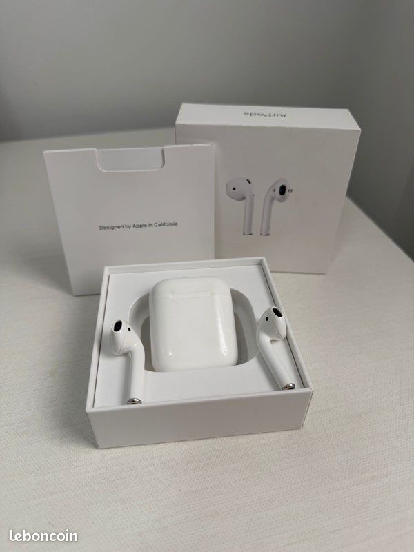 Airpods 2 avec boîtier et câble (image 2)