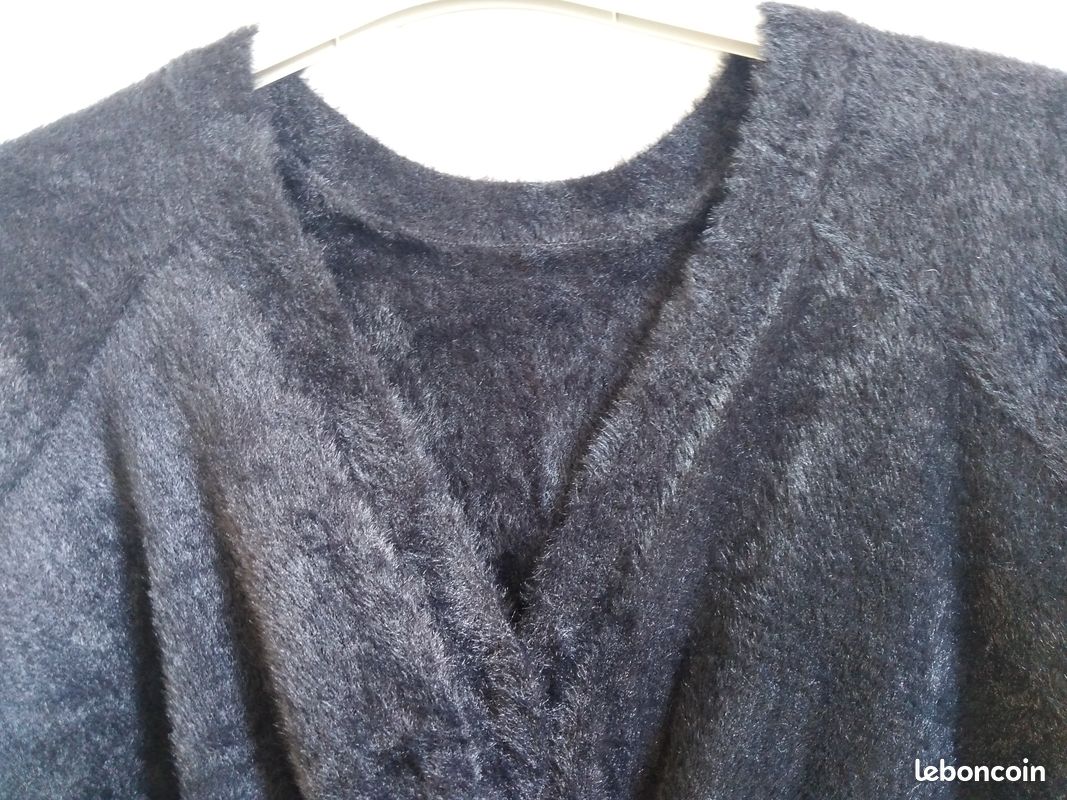 Pull noir douceur extrême taille XS (34) (image 5)