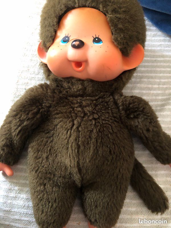 Ancienne Peluche Kiki Le Vrai Kiki Sekiguchi Yeux Bleus