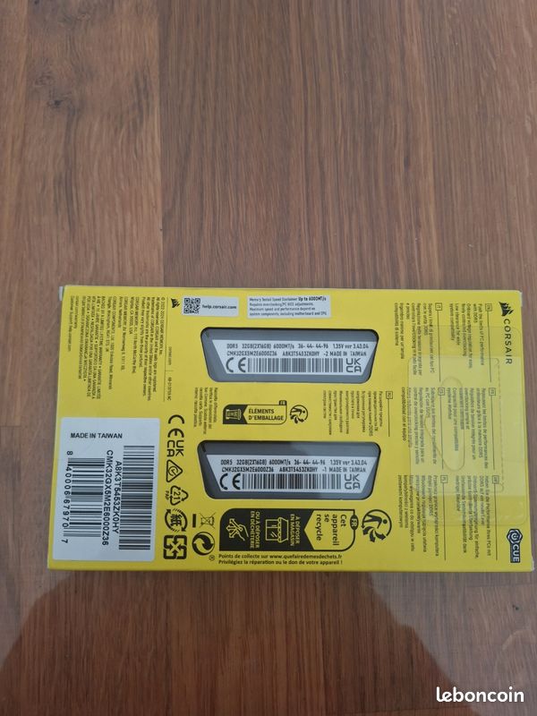 Corsair DDR5-6000 32go _ NEUF (image 2)