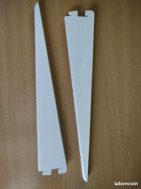 Lot de 2 consoles double blancs 32 cm (image 1)