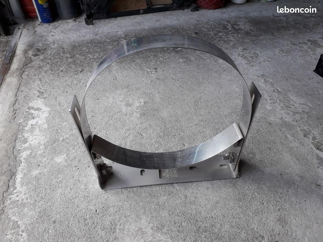 Collier mural inox pour conduit de cheminee (image 4)