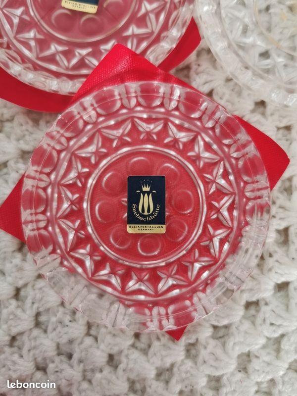 6 sous verres en cristal (image 3)