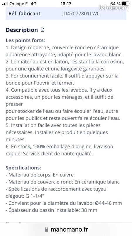 Bonde fond neuve, toute la description se trouve dans les photos (image 3)